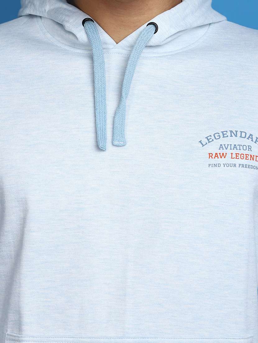 light blue cotton regular sweatshirt - 20686684 - Standard Image - 5