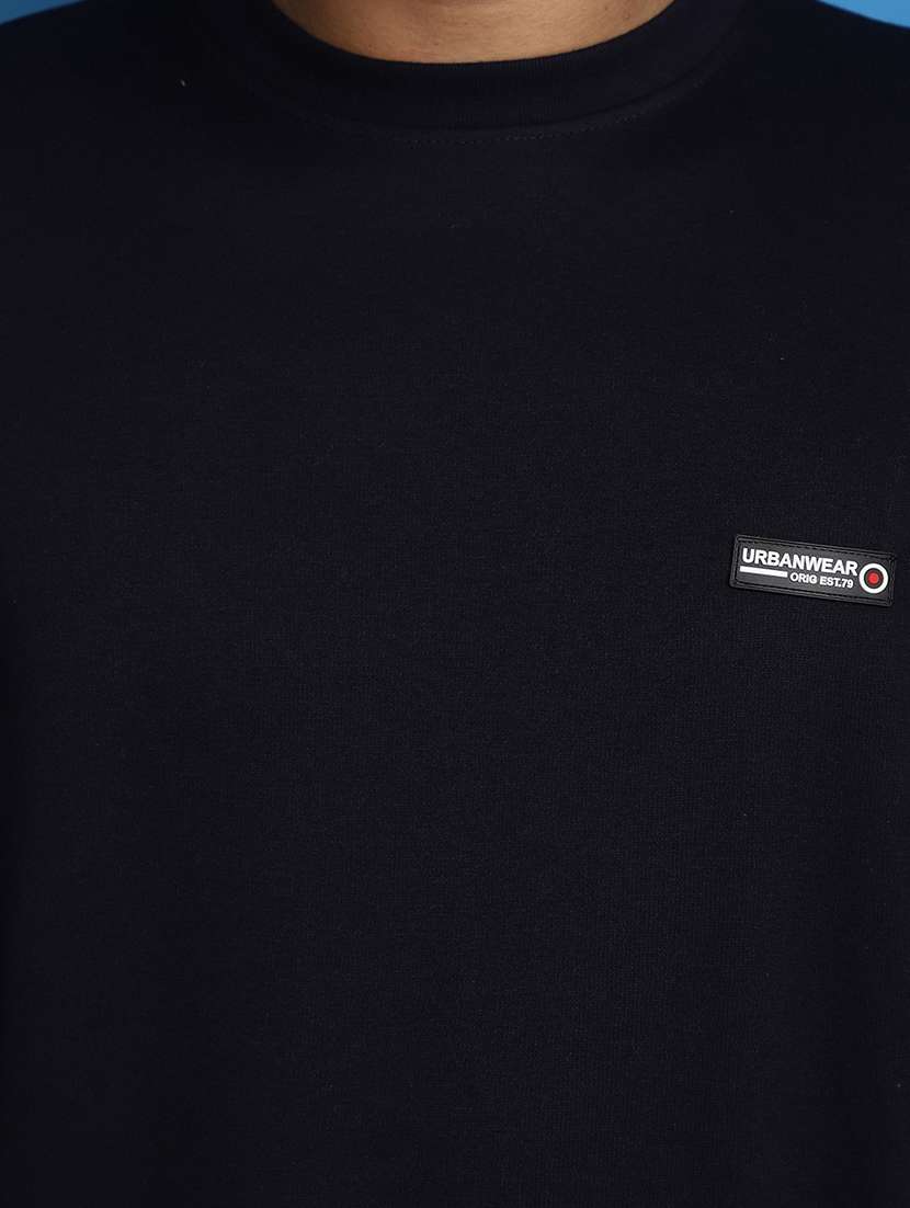 black cotton regular sweatshirt - 20686687 -  Standard Image - 5