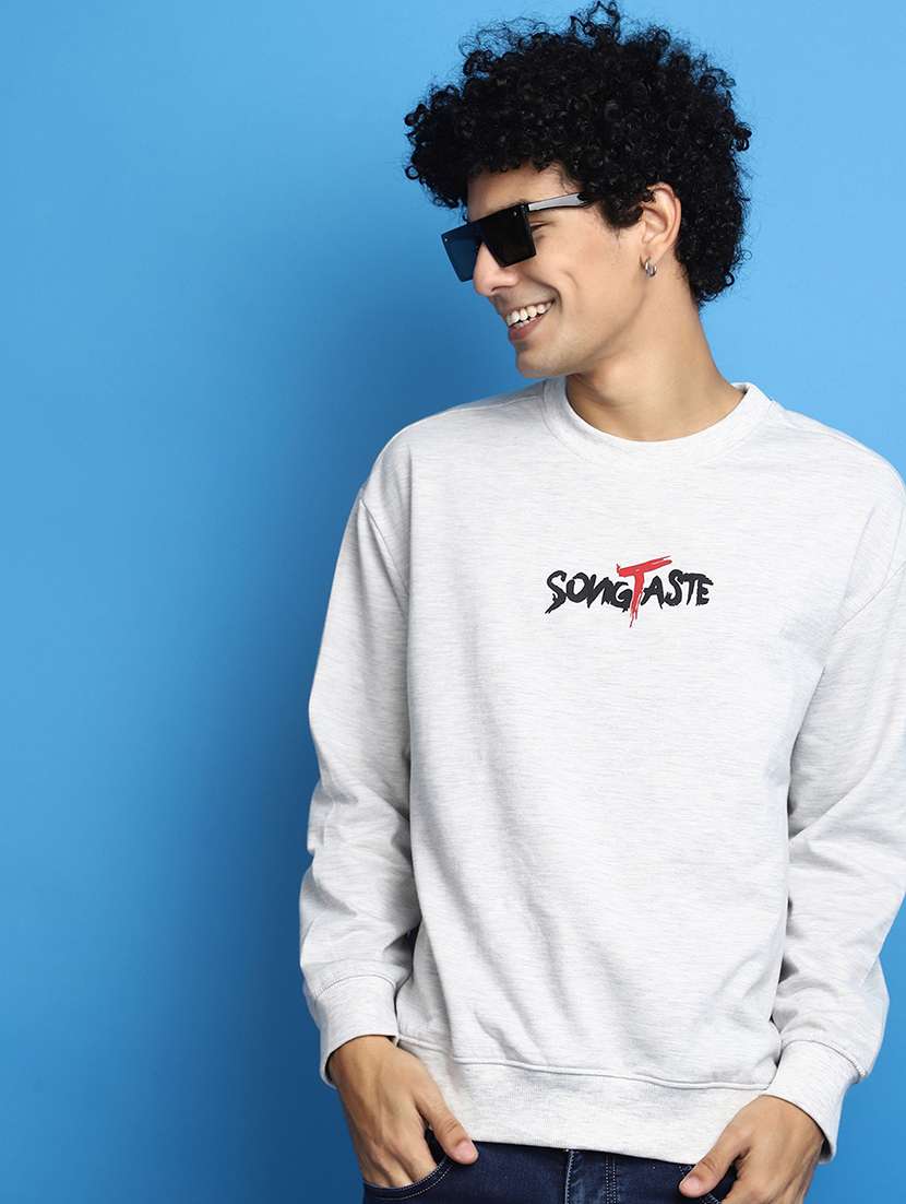 light grey cotton regular sweatshirt - 20686691 -  Standard Image - 3