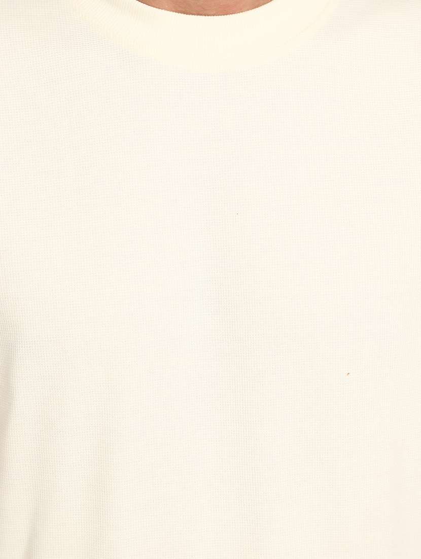 off white cotton plain sweatshirt - 20686713 - Standard Image - 5