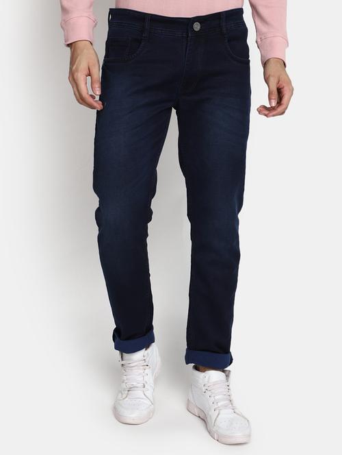 mens slim fit plain jeans - 20686876 - Standard Image - 0