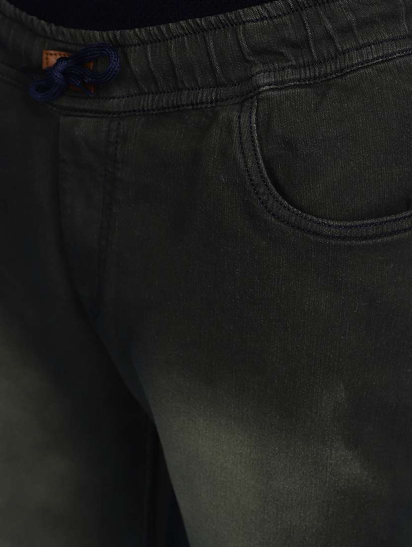 men solid mid rise jogger - 20686900 -  Standard Image - 5