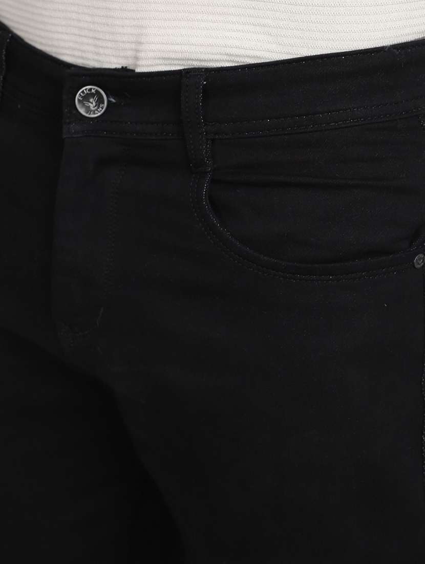 Mens Straight Fit Plain Jeans - 20686919 -  Standard Image - 5