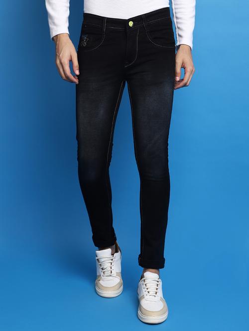 mens slim fit plain jeans - 20686923 - Standard Image - 0
