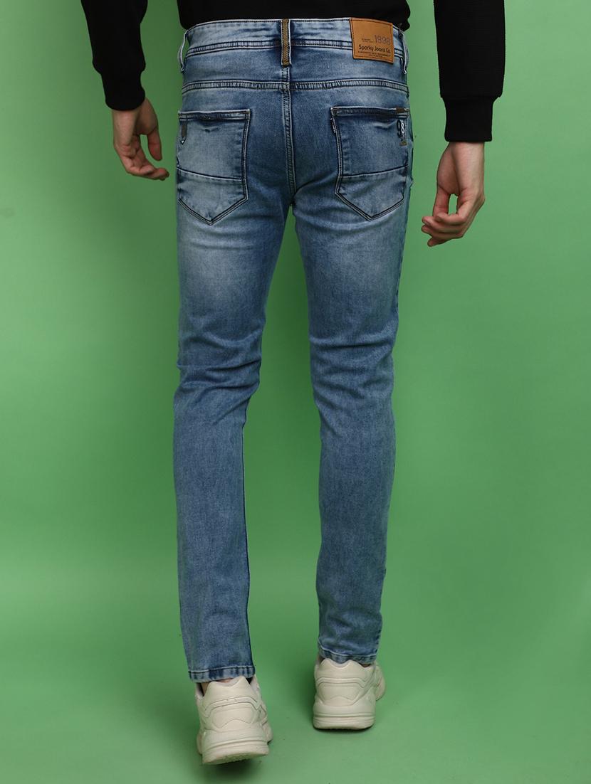 mens slim fit plain jeans - 20686937 - Standard Image - 3