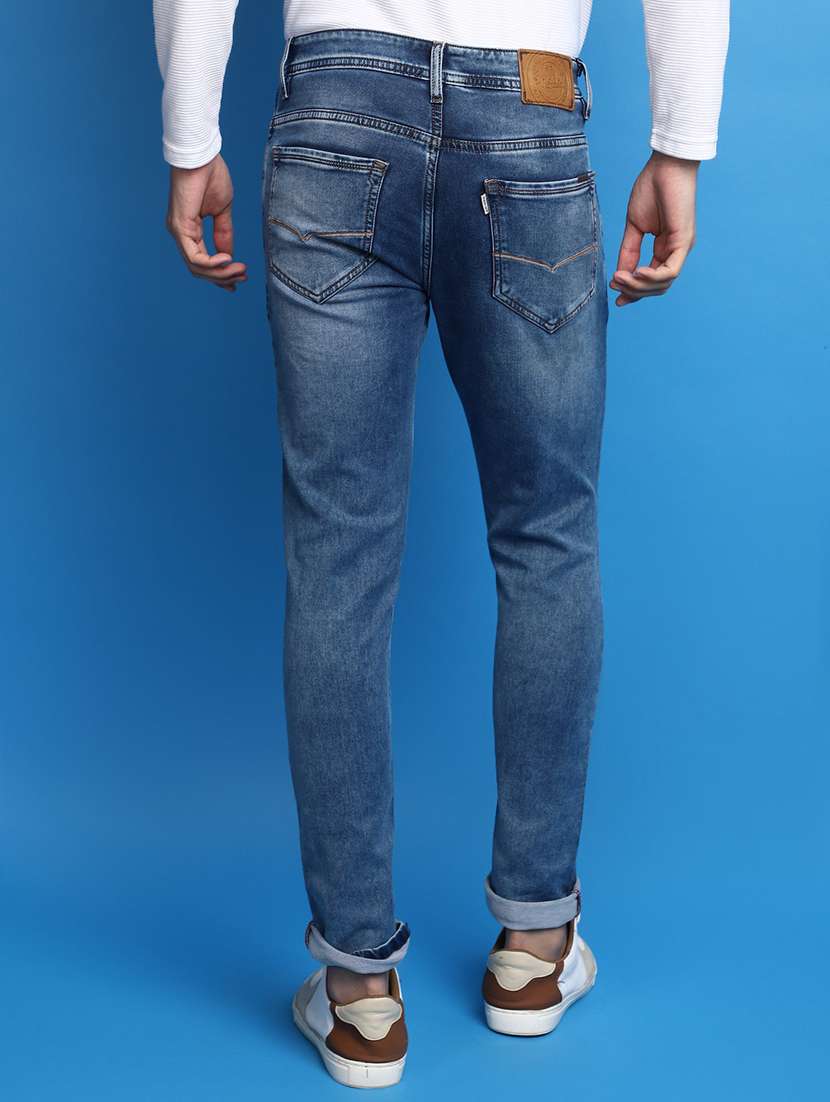 mens skinny fit plain jeans - 20686941 -  Standard Image - 3