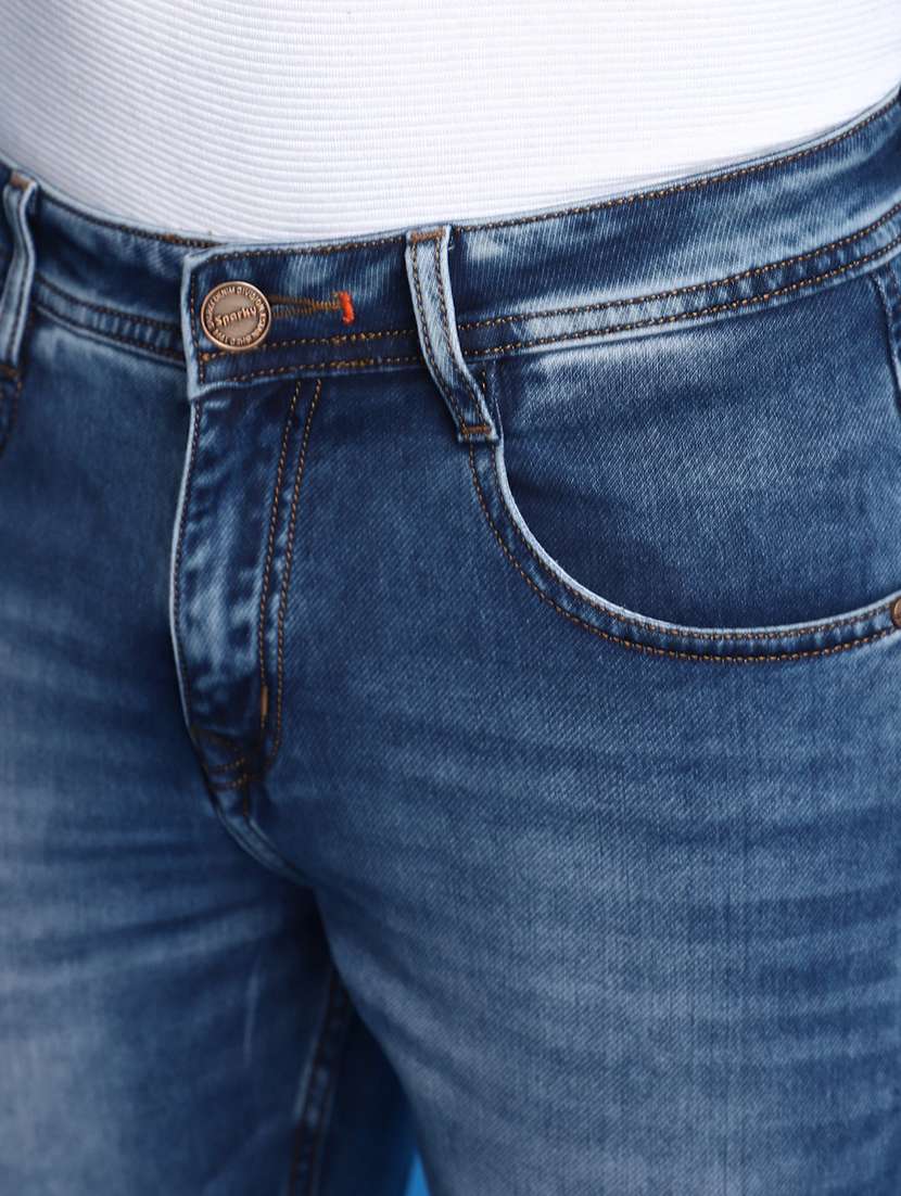 mens skinny fit plain jeans - 20686941 -  Standard Image - 5