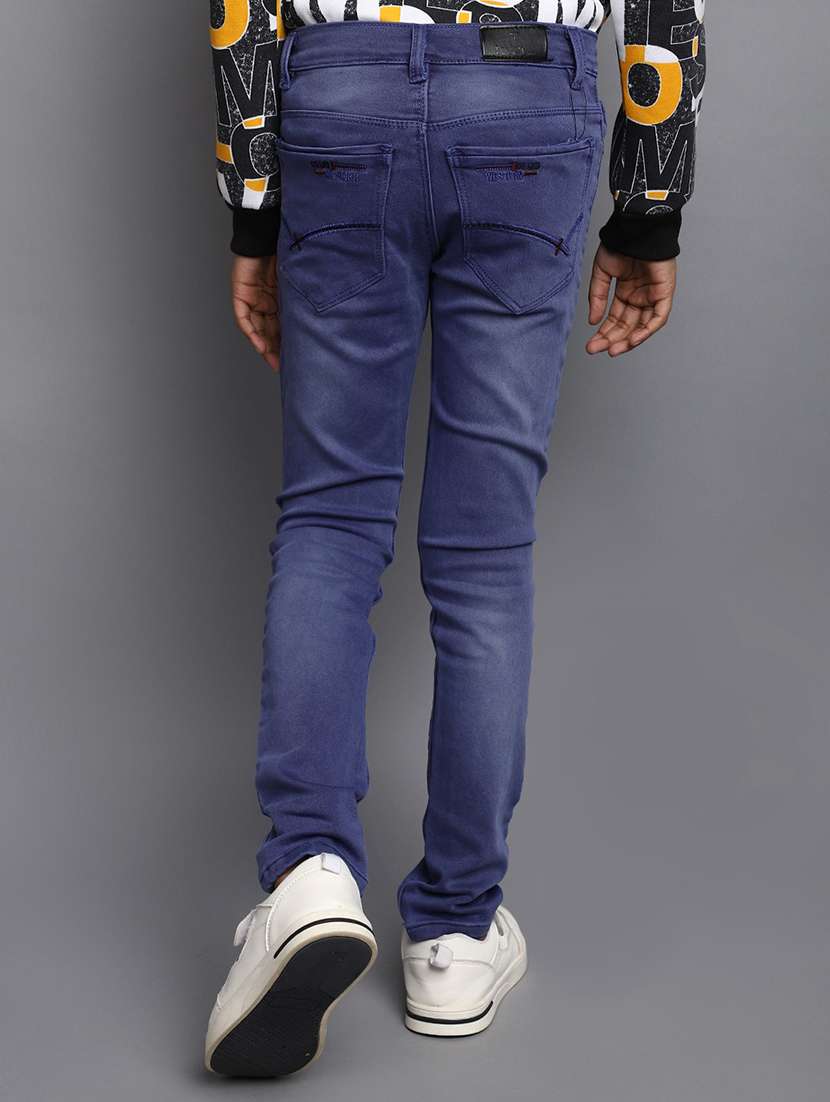 boy's plain slim fit jeans - 20686961 -  Standard Image - 3