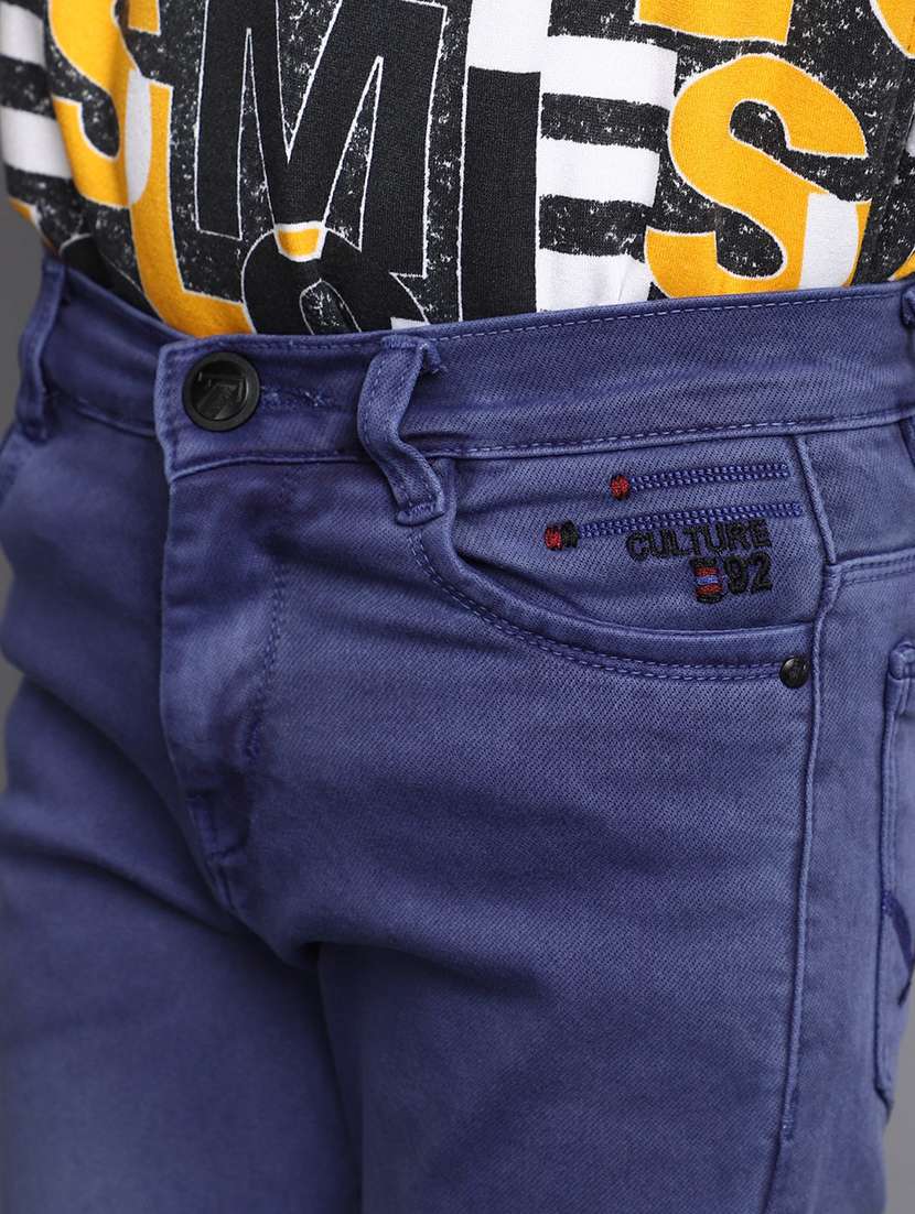 boy's plain slim fit jeans - 20686961 -  Standard Image - 5