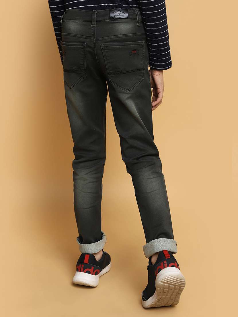 boy's plain slim fit jeans - 20686975 -  Standard Image - 3