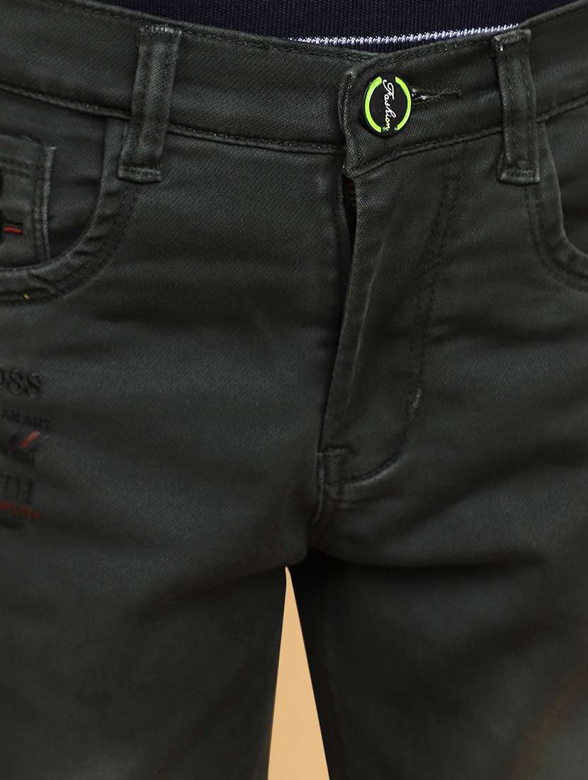 boy's plain slim fit jeans - 20686975 -  Standard Image - 5