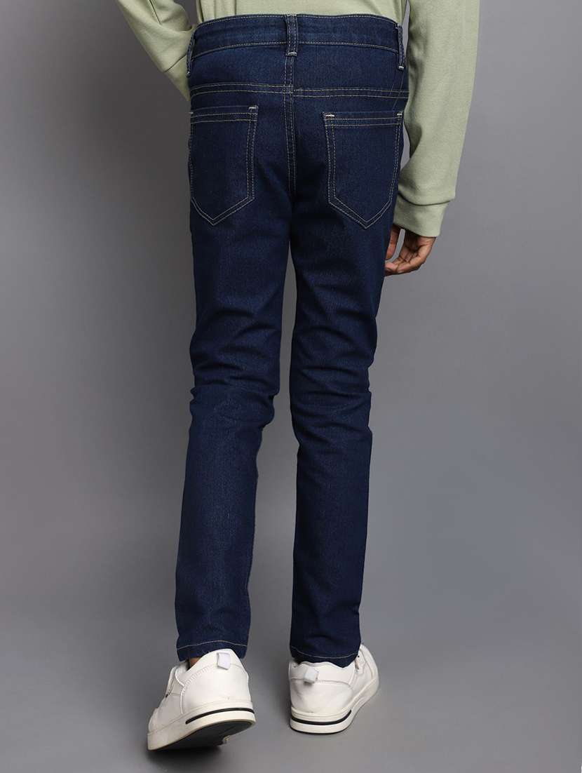 boy's plain slim fit jeans - 20686983 -  Standard Image - 3