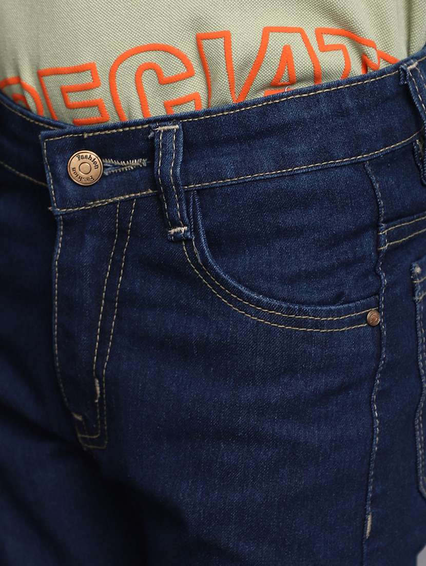 boy's plain slim fit jeans - 20686983 -  Standard Image - 5