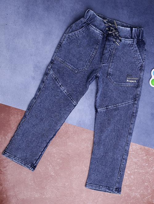 boy's plain slim fit jeans - 20686998 - Standard Image - 0