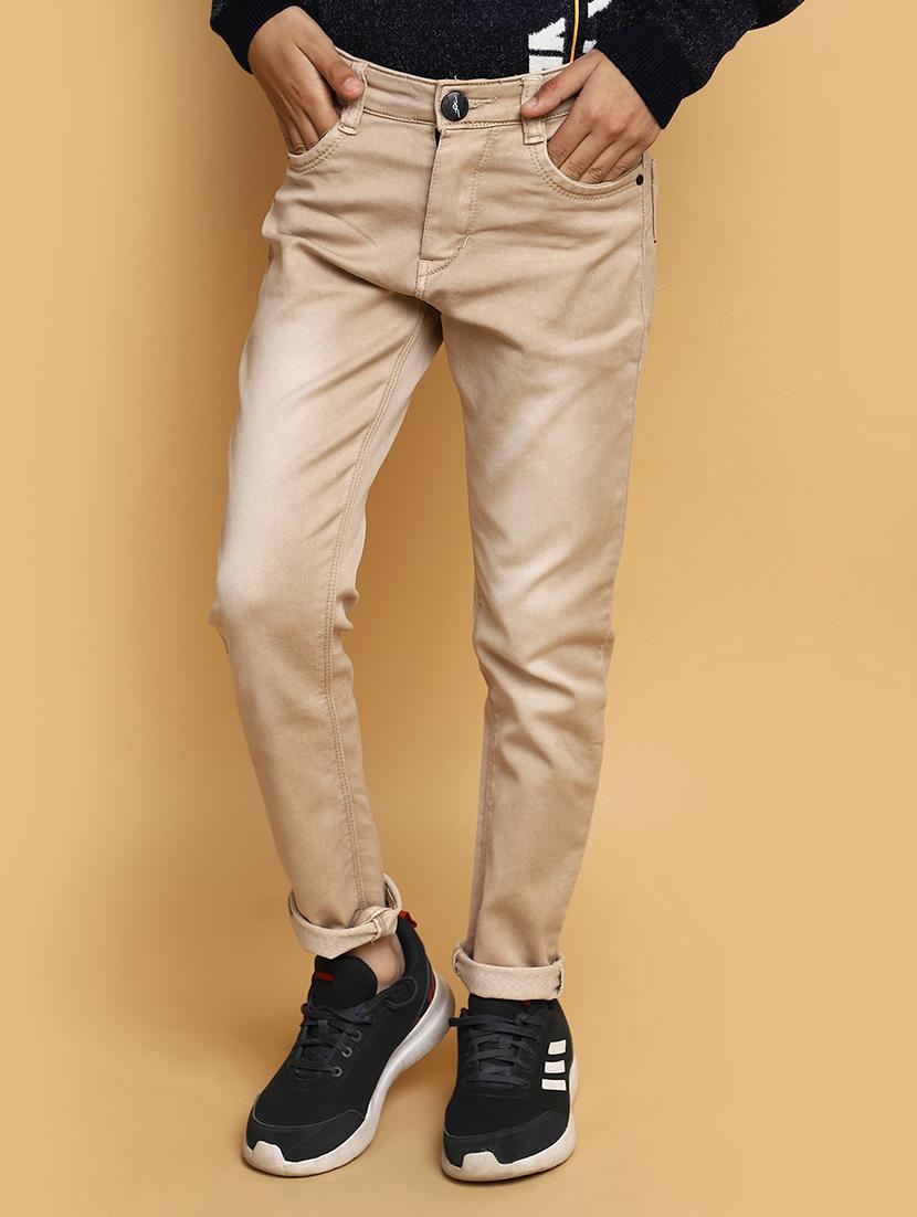boy's plain slim fit jeans - 20687030 - Zoom Image - 0