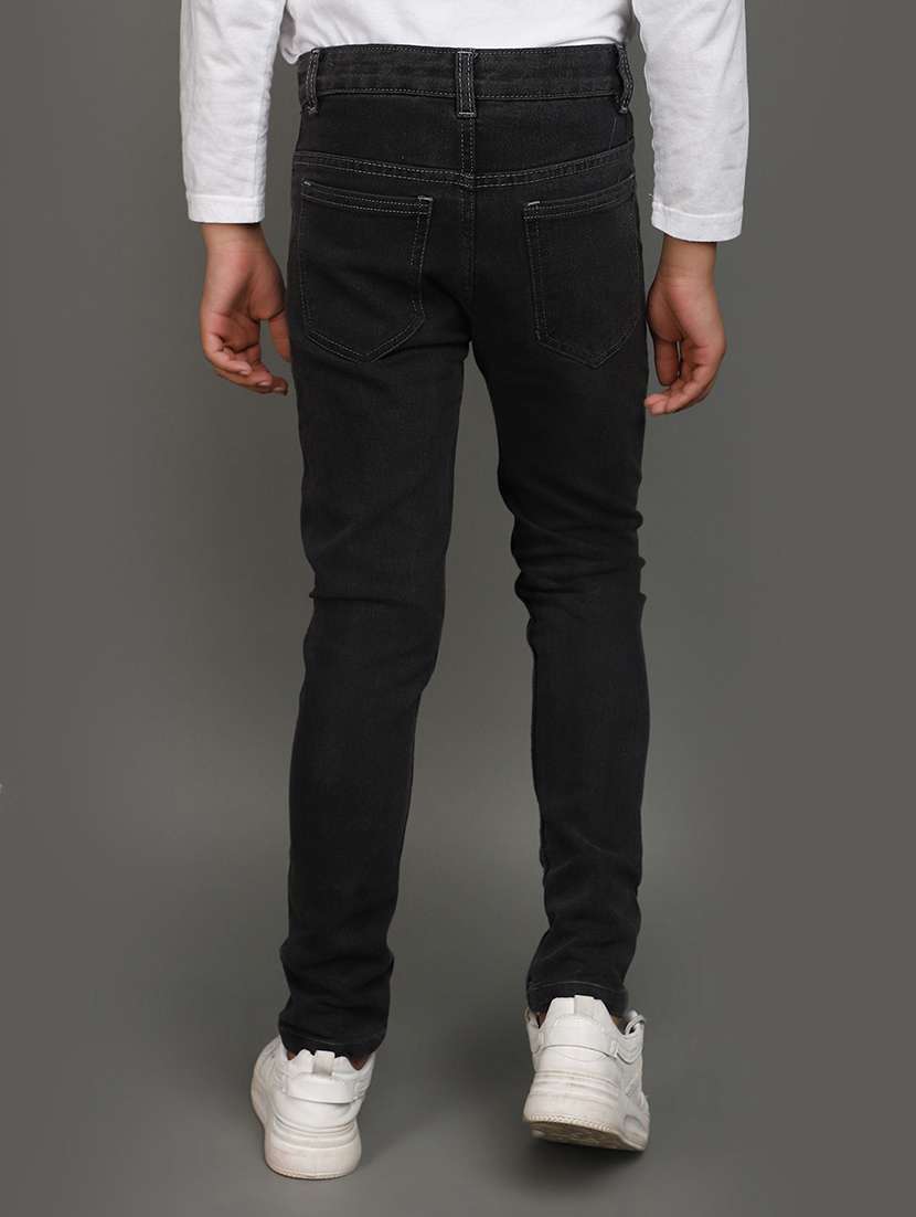 boy's plain slim fit jeans - 20687031 -  Standard Image - 3