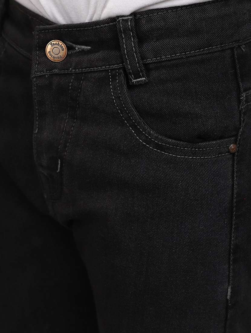 boy's plain slim fit jeans - 20687031 -  Standard Image - 5