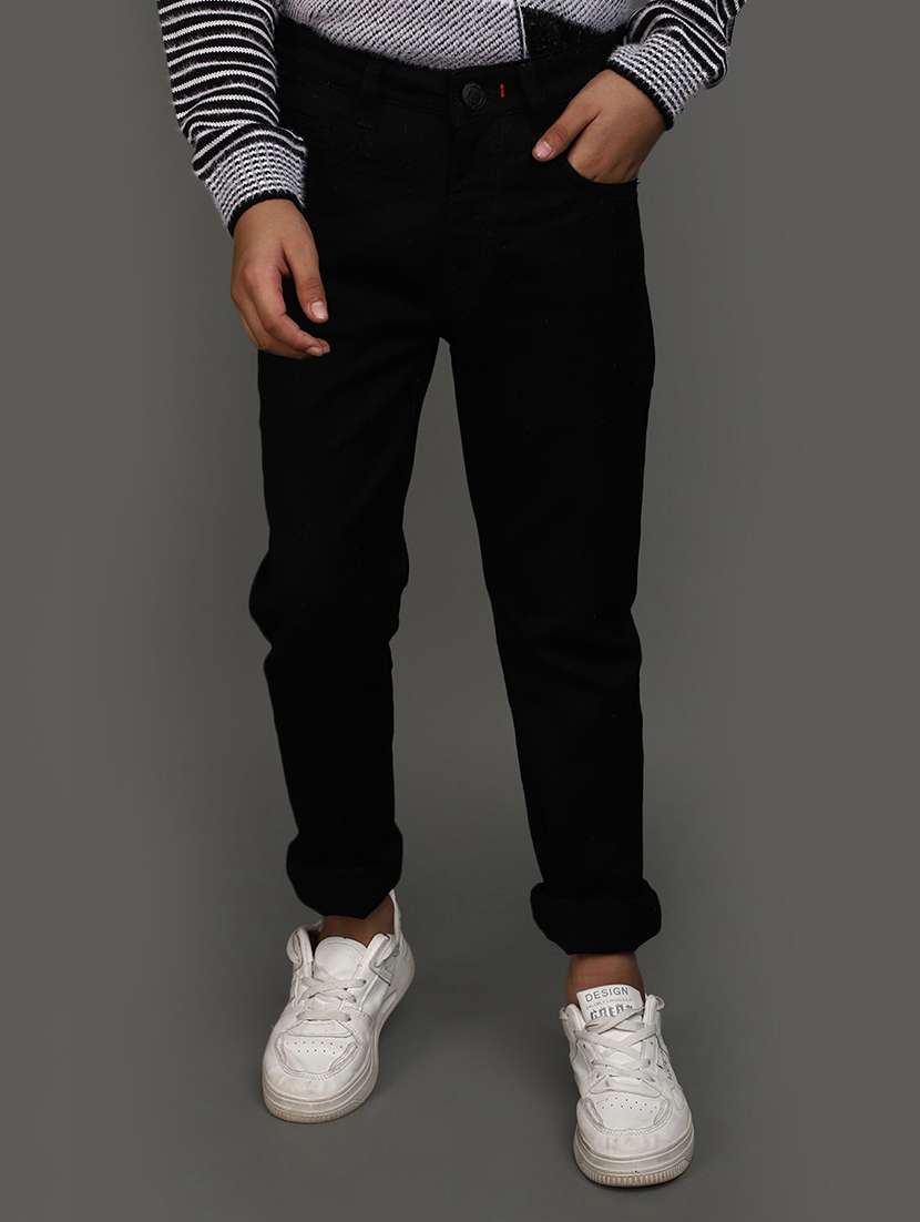 boy's plain slim fit jeans