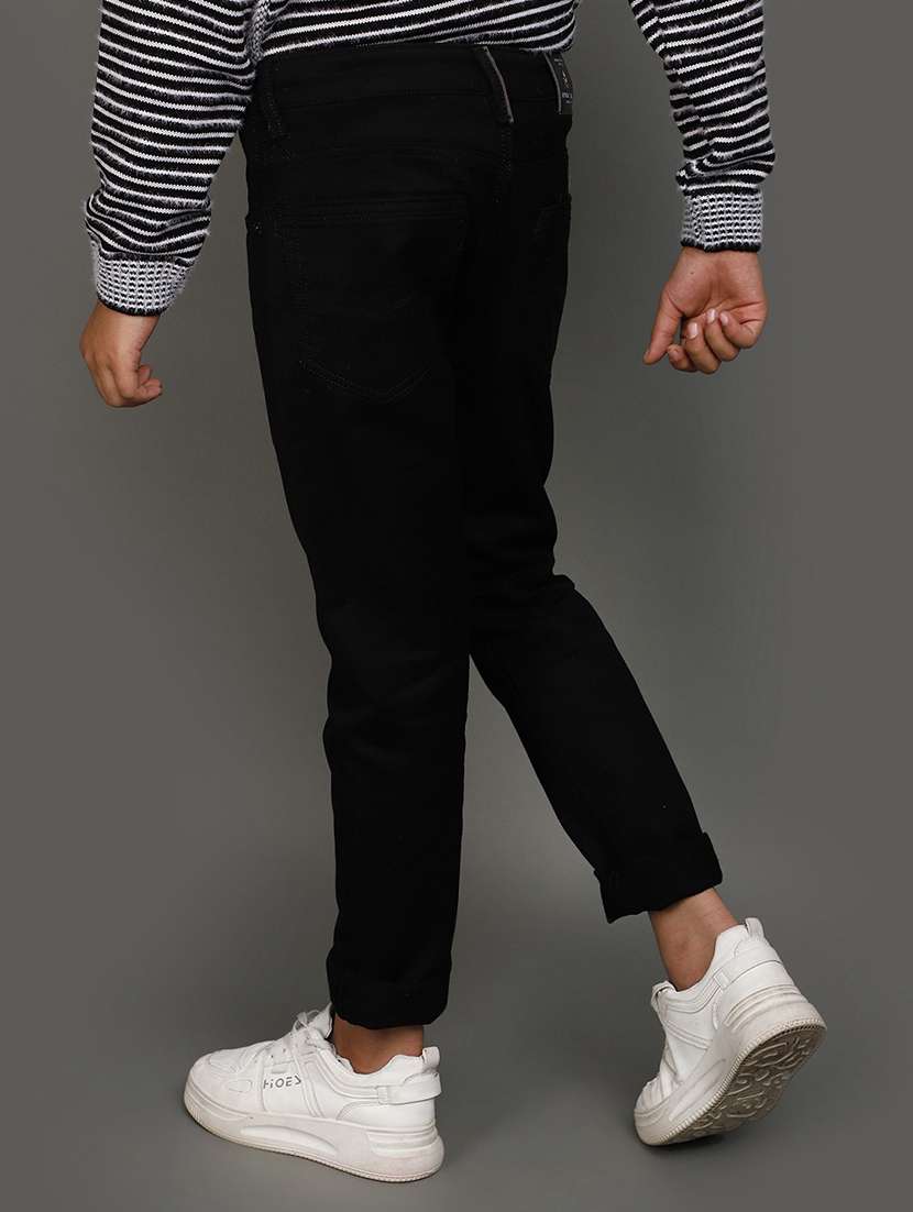 boy's plain slim fit jeans - 20687038 -  Standard Image - 3