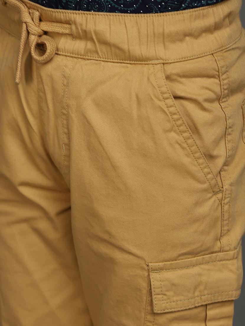 boys mid rise solid cargo trouser - 20687059 - Standard Image - 5
