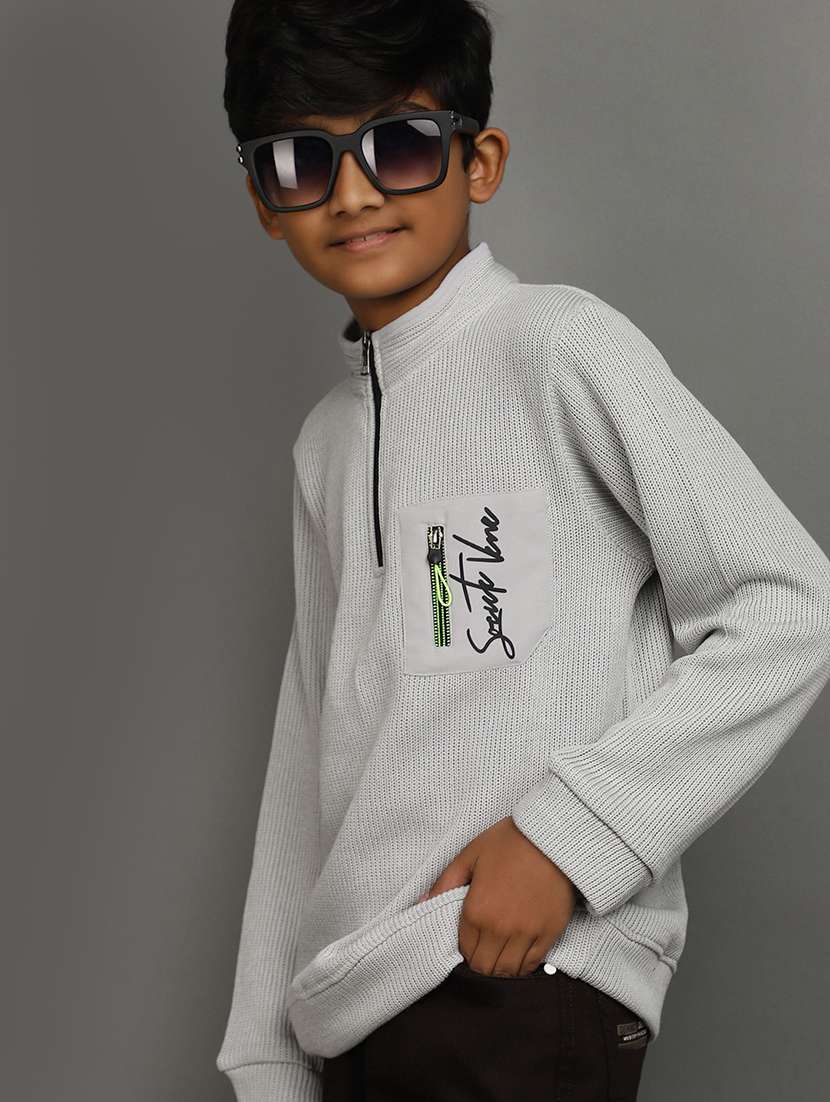 boy long sleeves sweater - 20687125 -  Standard Image - 3