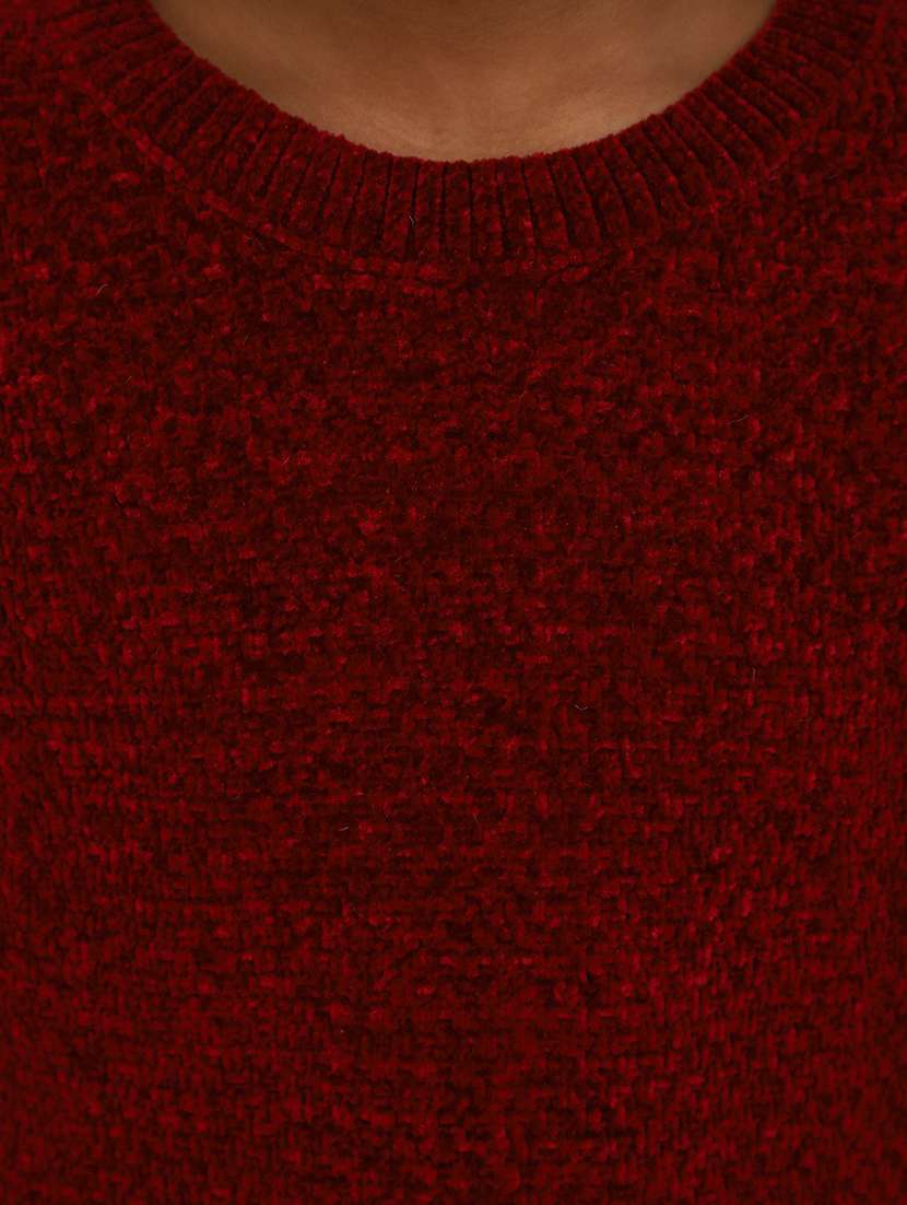 girls long sleeved solid regular sweater - 20687333 -  Standard Image - 5