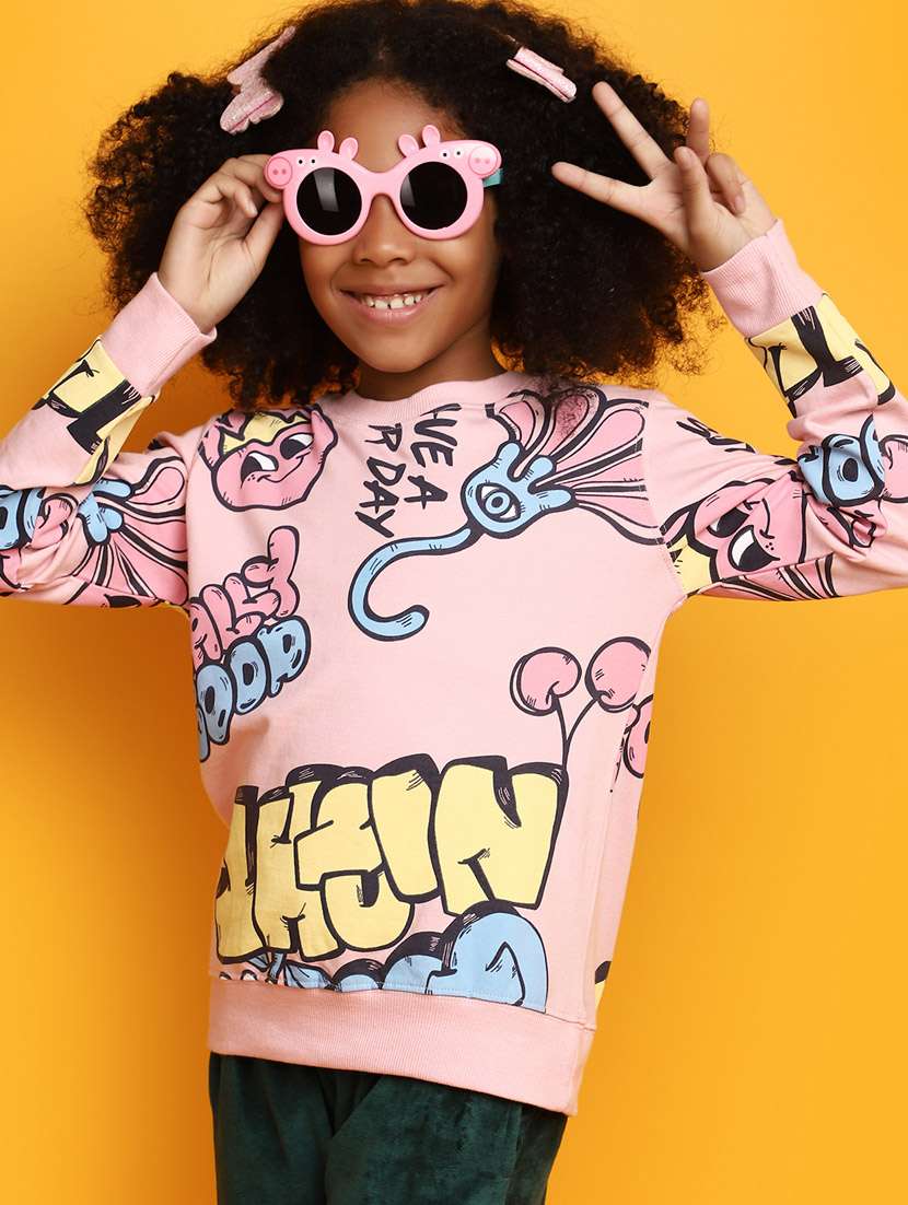 rosewater graphic print round neck tees - 20687439 -  Standard Image - 3