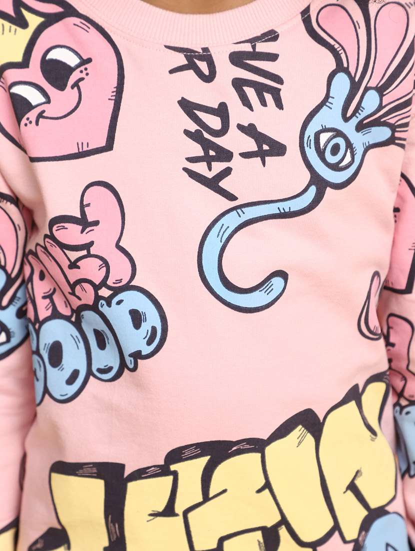 rosewater graphic print round neck tees - 20687439 -  Standard Image - 5