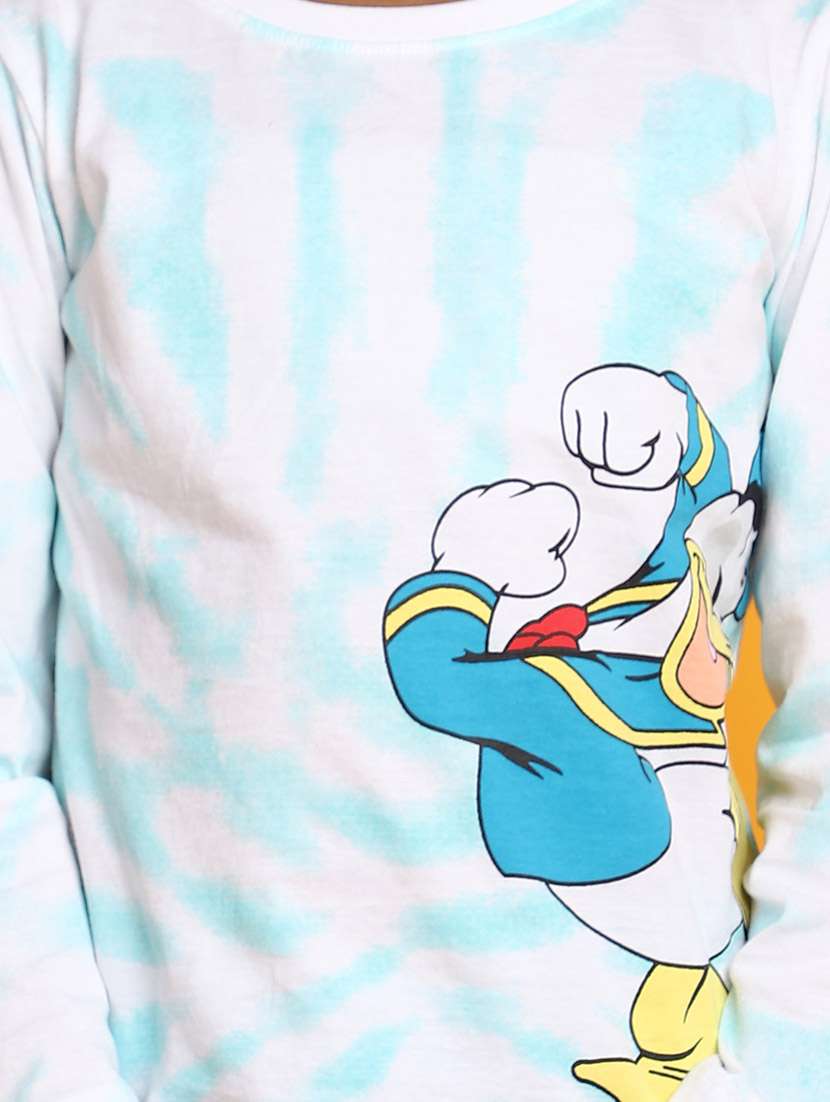 white graphic print round neck tees - 20687449 -  Standard Image - 5