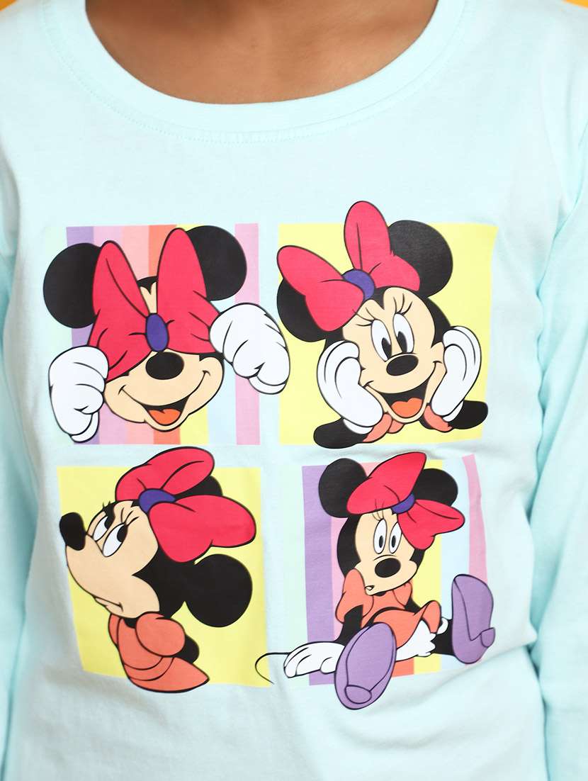 blue graphic print round neck tees - 20687451 -  Standard Image - 5