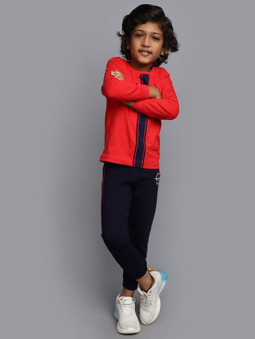 red boys printed twin sets - 20687503 - Zoom Image - 0