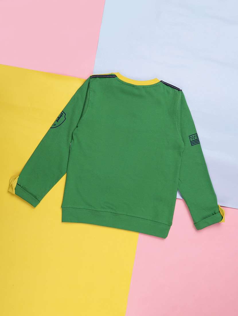 green boys printed twin sets  - 20687507 -  Standard Image - 3