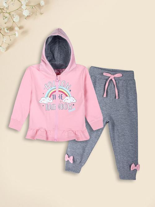 girls printed full lenght twin set - 20687587 - Standard Image - 0