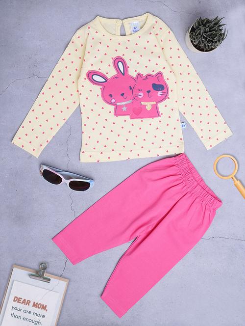 kids quirky print full lenght twin set - 20687614 -  Standard Image - 0