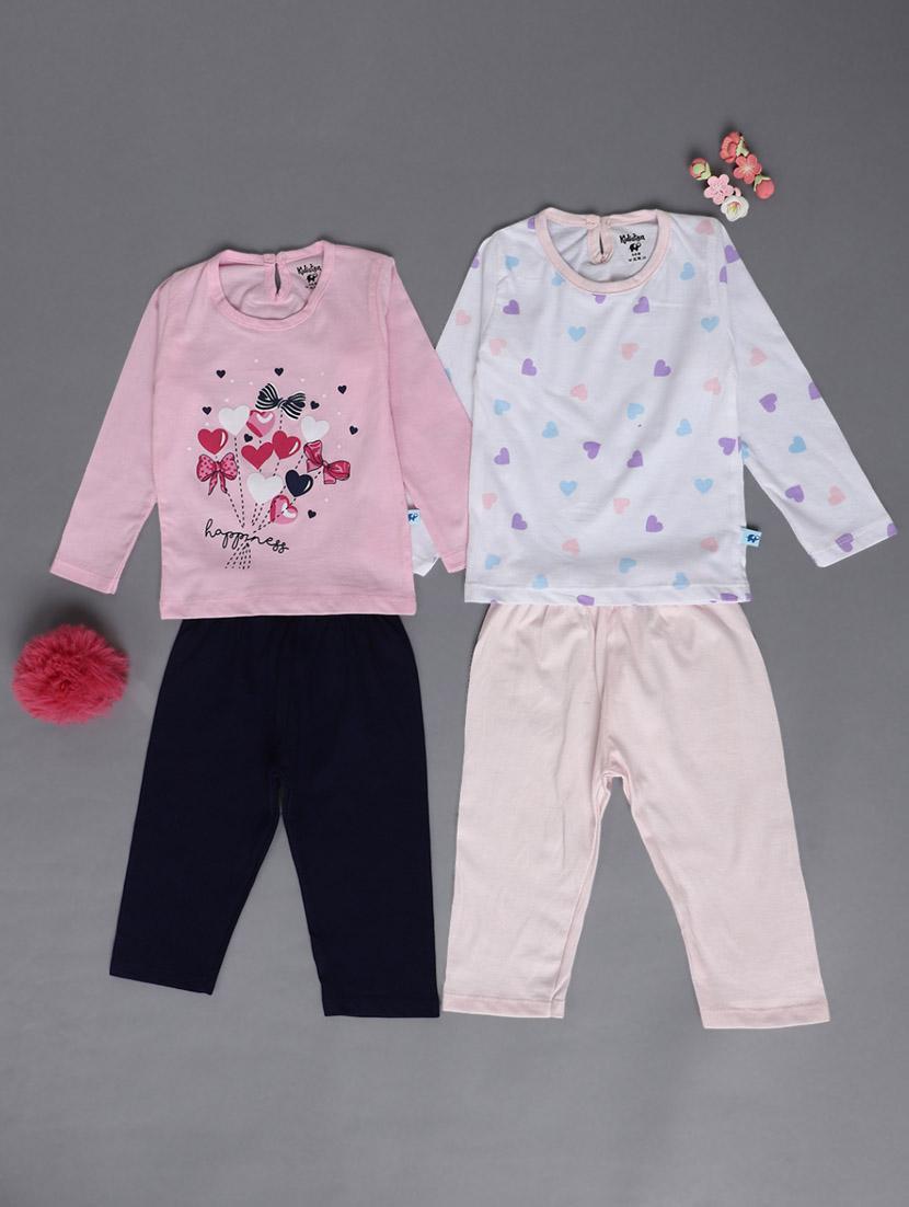 kids pack of 2 full lenght twin set - 20687619 - Zoom Image - 0