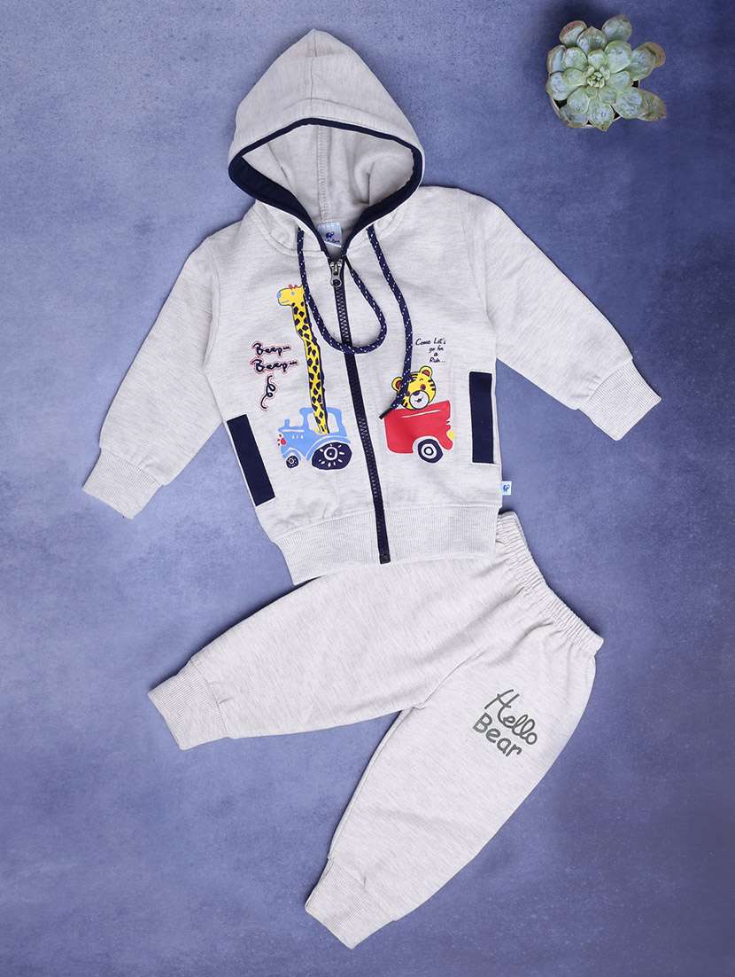 kids long sleeve woolen full lenght twin set - 20687634 -  Zoom Image - 0