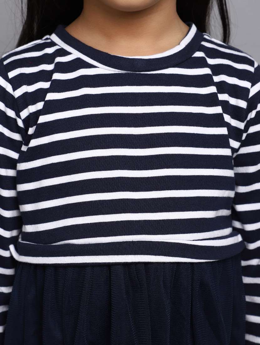 girls round neck long sleeves frock - 20687938 -  Standard Image - 5