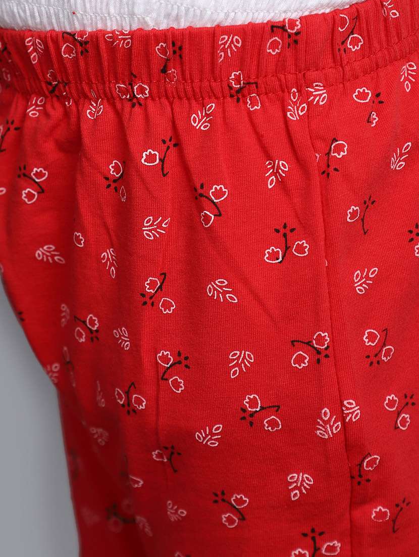 red florals printed legging - 20687961 -  Standard Image - 5