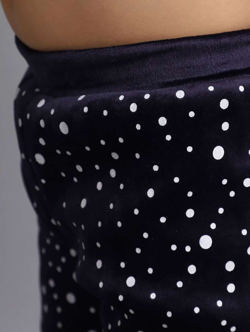 blue polka dot printed legging - 20687969 - Standard Image - 5