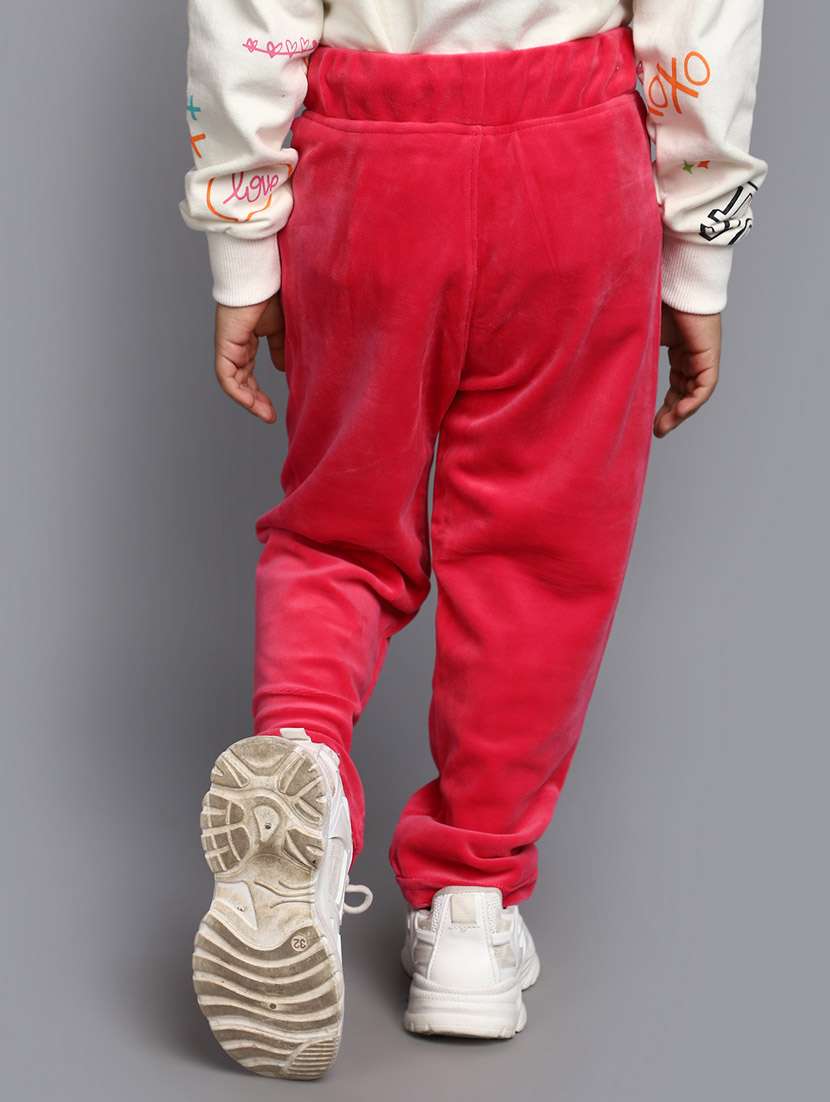 kids solid mid rise trouser - 20688033 -  Standard Image - 3