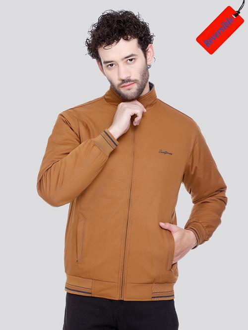 men solid long sleeve reversible jacket - 20688087 -  Standard Image - 0