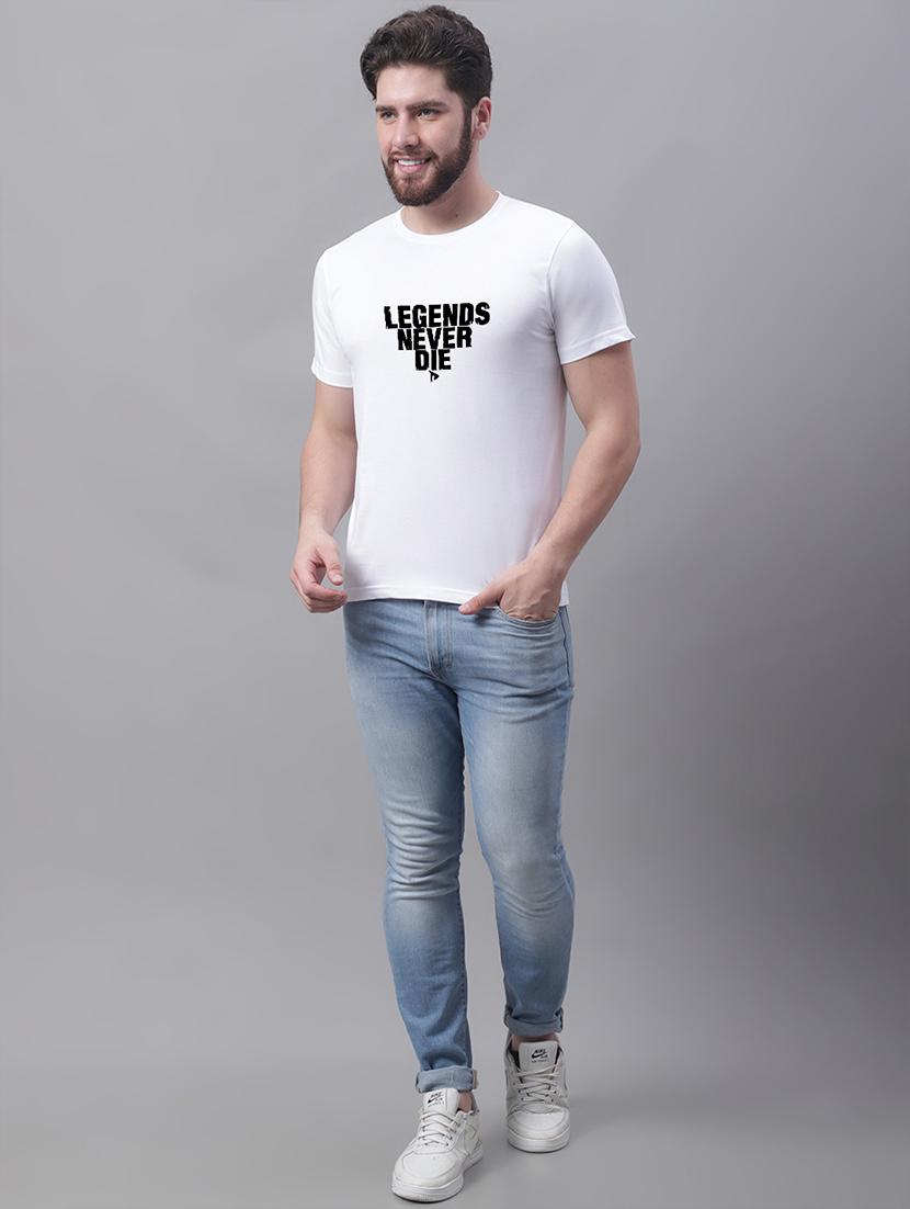 men round neck chest print t-shirt - 20688181 - Standard Image - 3