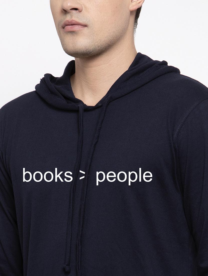 navy blue cotton chest print sweatshirt - 20688498 - Standard Image - 5