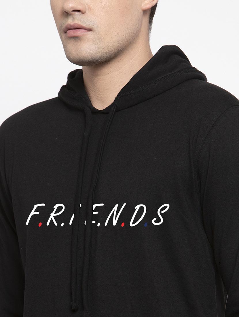 black cotton chest print sweatshirt - 20688499 - Standard Image - 5