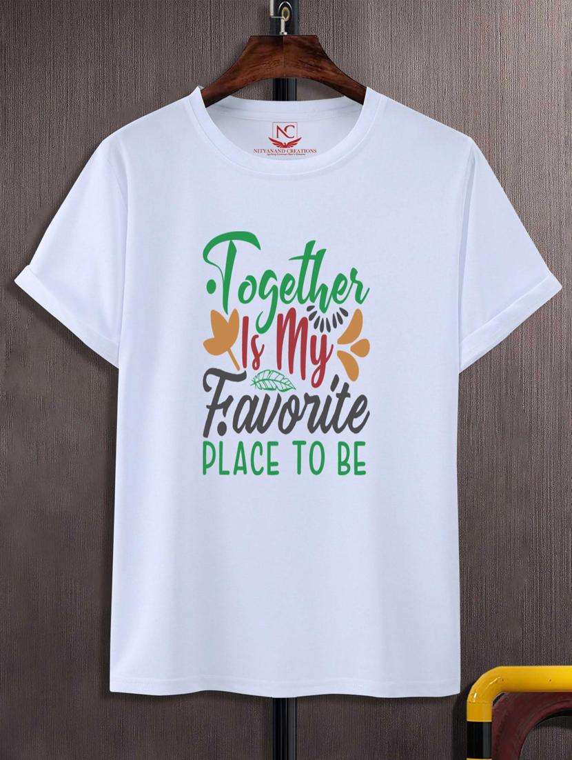 unisex typographic printed t-shirt - 20688861 -  Zoom Image - 0