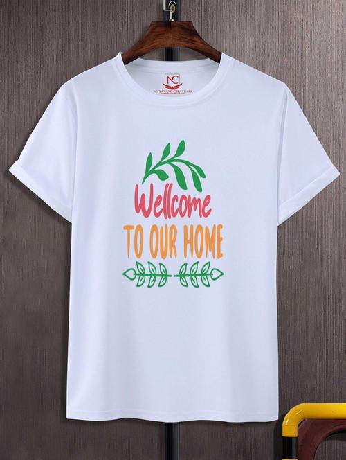 unisex typographic printed t-shirt - 20688864 -  Standard Image - 0