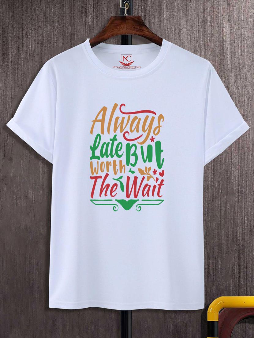 unisex typographic printed t-shirt - 20688870 -  Zoom Image - 0