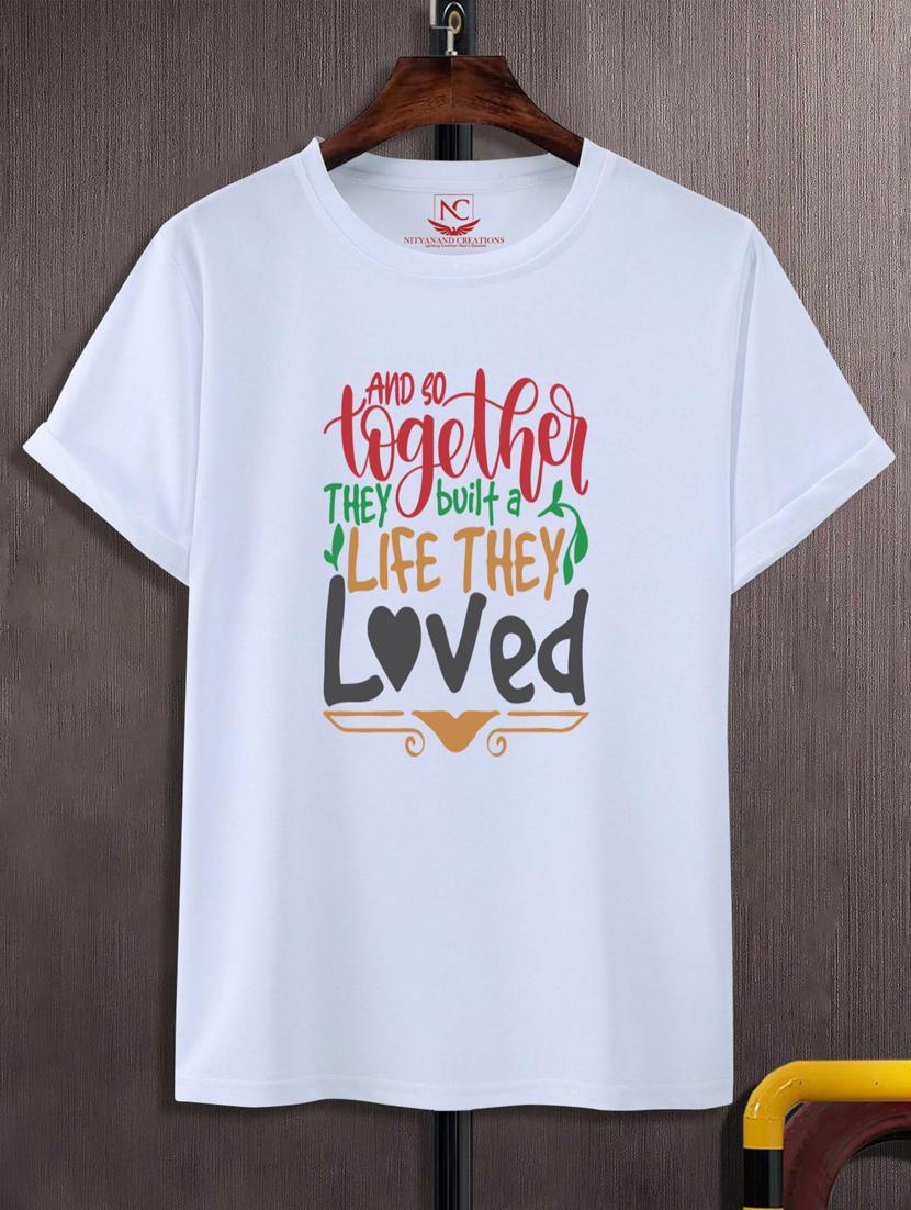 unisex typographic printed t-shirt - 20688873 -  Zoom Image - 0