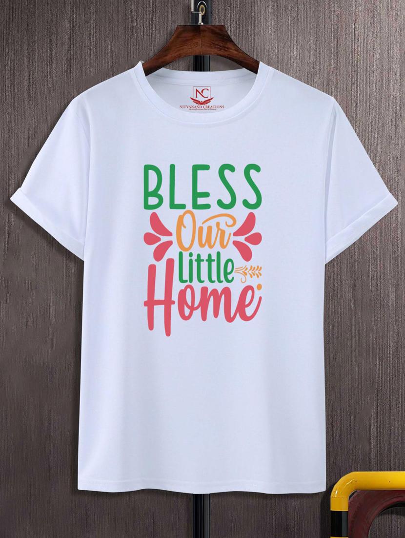 unisex typographic printed t-shirt - 20688876 -  Zoom Image - 0