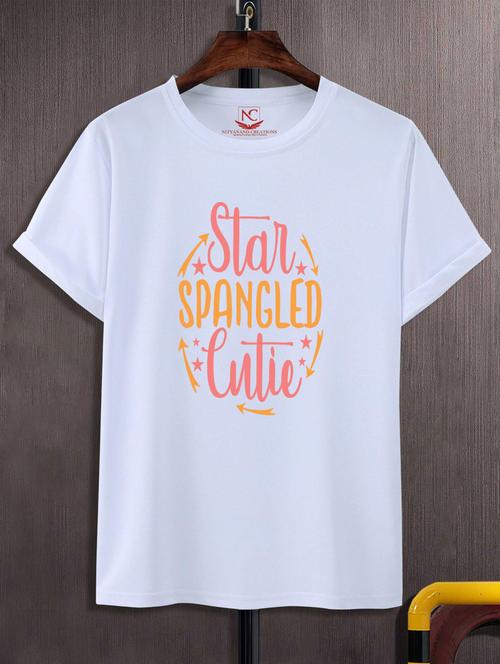 unisex typographic printed t-shirt - 20688898 -  Standard Image - 0